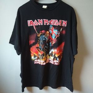 Iron Maiden Alice Cooper 2012 Tour Shirt 2XL